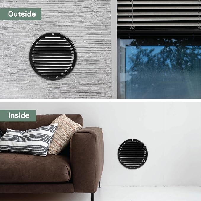 Vent Systems 8" Black Soffit Vent Cover - Image 4