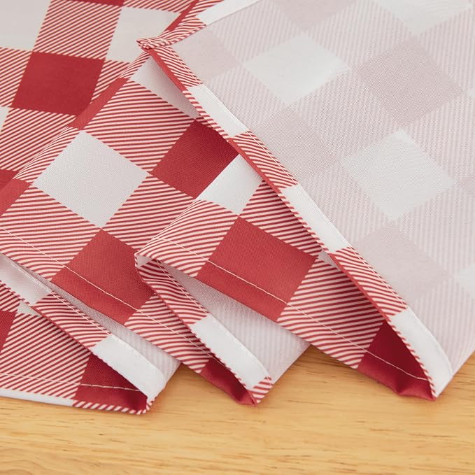 Classic Gingham Plaid Tablecloth Fabric - Image 3