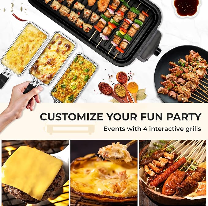 Pukomc Electric Indoor Grill, 2 in 1 Indoor Grills - Image 7