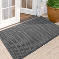 DEXI Front Door Mat Outside Entrance, 3x5 ft Rubber Entry Doormat Heavy Duty by DEXI