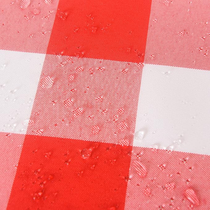 Cupuamon 2 Pack Waterproof Polyester Fabic Rectangle Checkered Tablecloth，60x84 - Image 5
