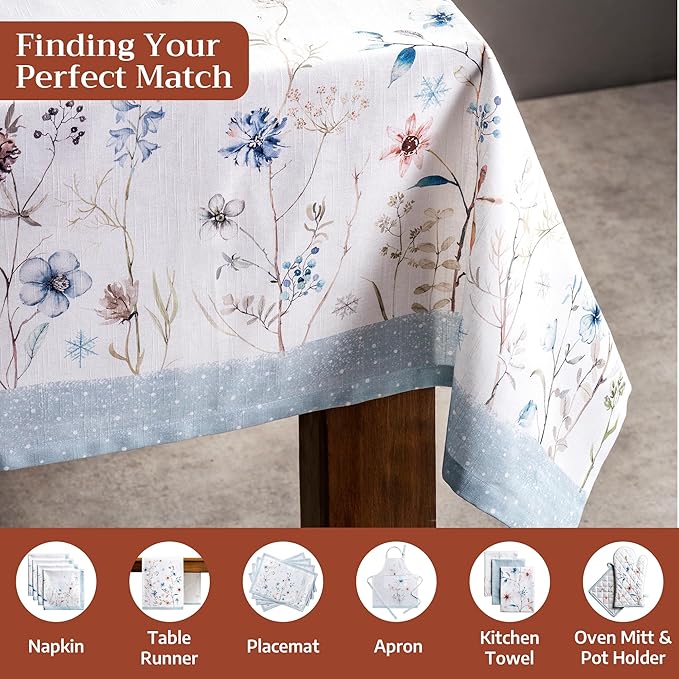 Maison d' Hermine Table Cloth Square Table 100% Cotton 54 x 54 Inches Fall - Image 4