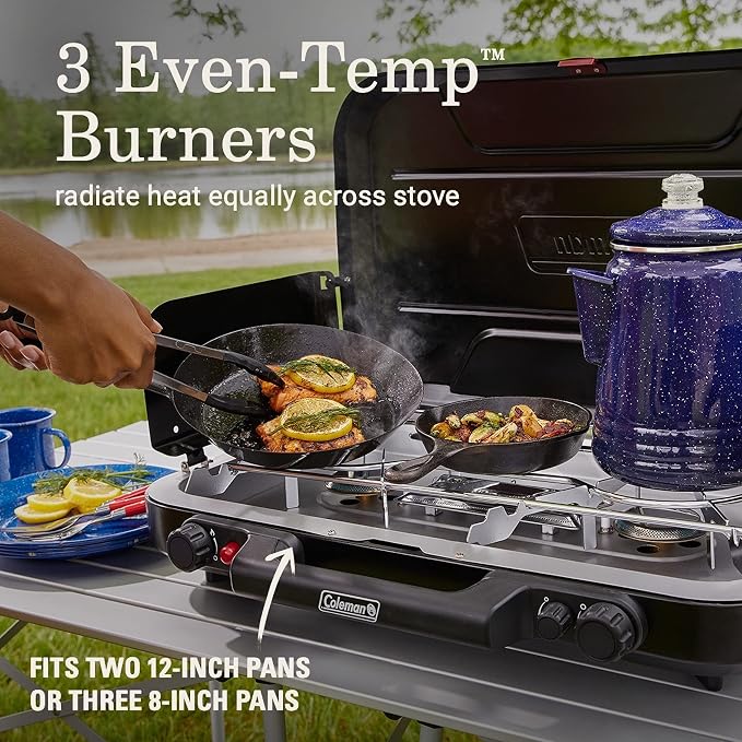 Coleman Classic 3-Burner Propane Camping Stove - Image 3