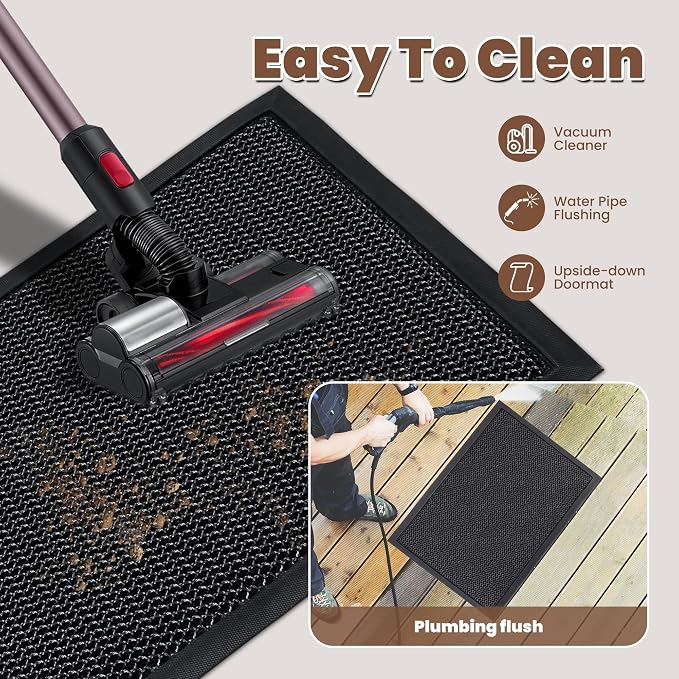 Outdoor Indoor Door Mats for Entryway, Heavy Duty and Durable All-Weather Entry - Image 4