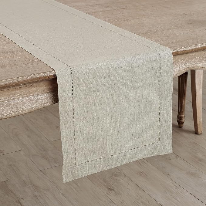 Solino Home Linen Natural Table Runner 156 Inches Long - Image 2