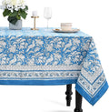CPC Tablecloth 100% Cotton 72x190 Inch Indian Block Print Rectangle Table Cover by COTTONPRINTCLUB