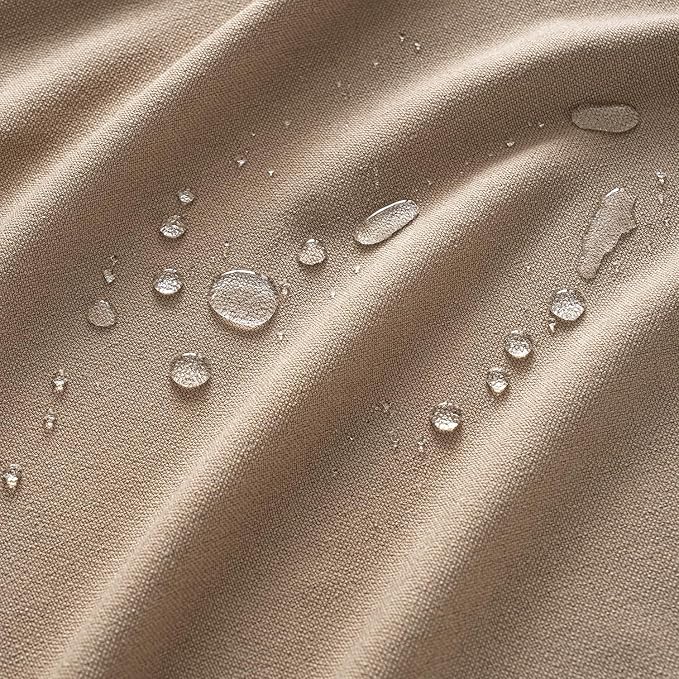 MIULEE Brown Linen Polyester Tablecloth 60x84 Inch Rectangle Table Cloth - Image 2