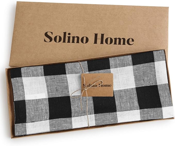 Solino Home Linen Checkered Table Runner 48 Inches - Image 5