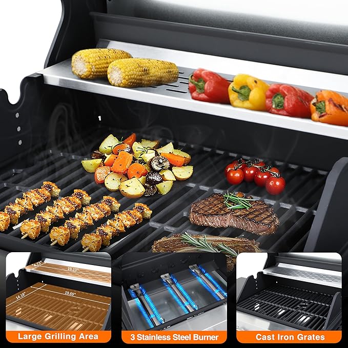 3-Burner Propane Grill - Image 2