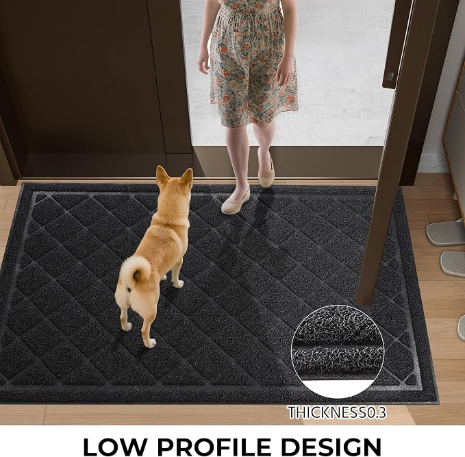 Front Door Mat Indoor Outdoor Entrance, Non-Slip Absorbent Entryway Mat - Image 5