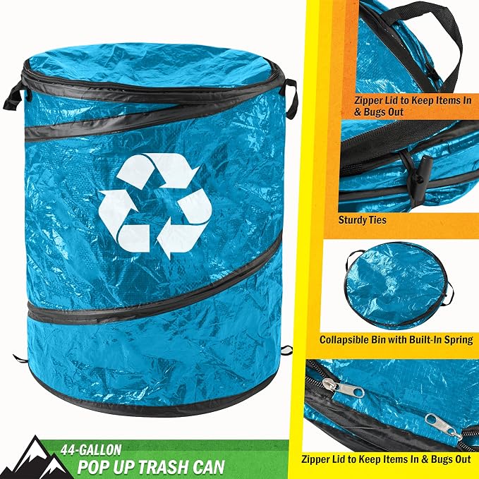 Wakeman Collapsible Trash Can - Image 2