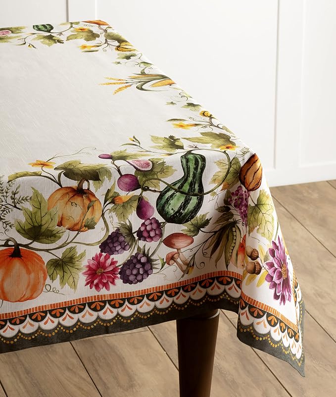 Maison d' Hermine Table Cloth Rectangle Table 100% Cotton 70 x 120 Inches Fall - Image 7