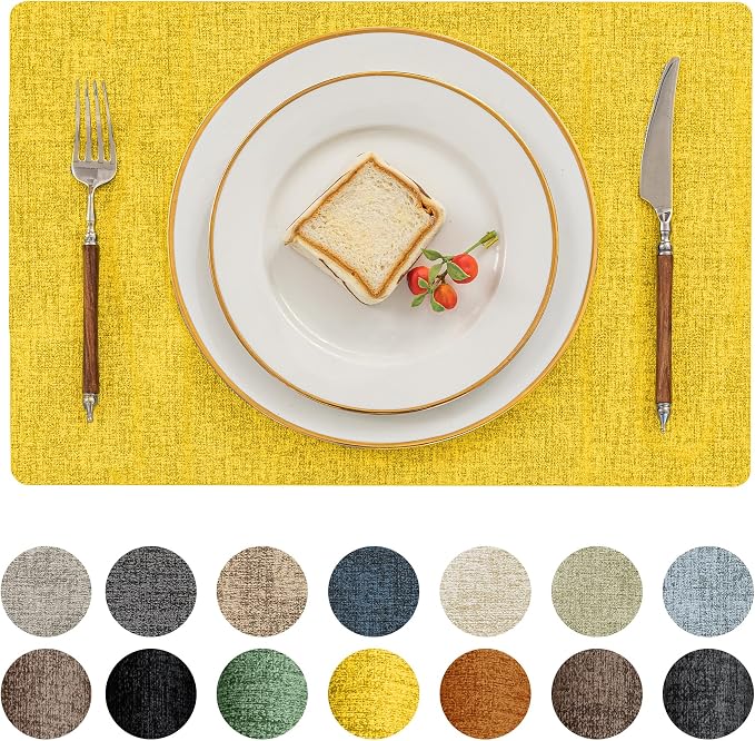 Romanstile Vinyl Placemats Set of 4-12 X 17 Inch by Romanstile