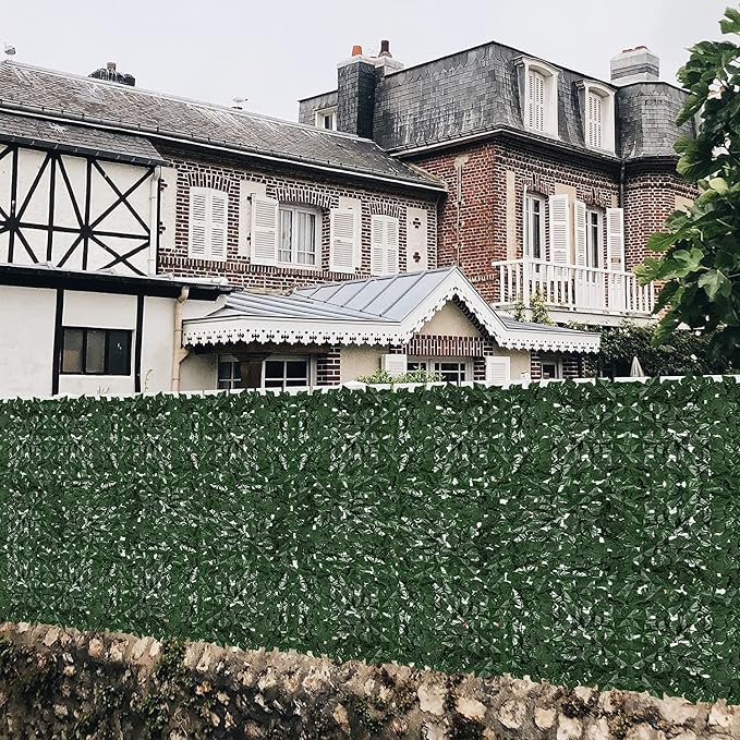 Faux Ivy Privacy Fence Screen Outdoor Expandable Artificial Greenery Roll Fake - Image 6