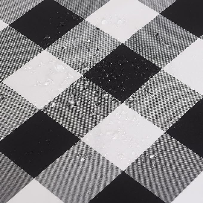 Cupuamon 2 Pack Waterproof Polyester Fabic Square Checkered Tablecloth，54x54 - Image 5