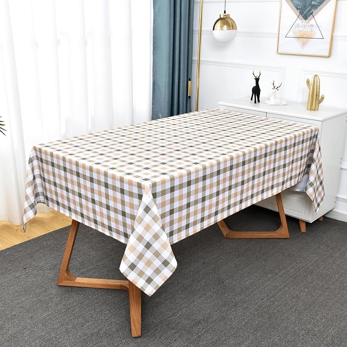 Waterproof Plaid Tablecloth Fabric - Image 8