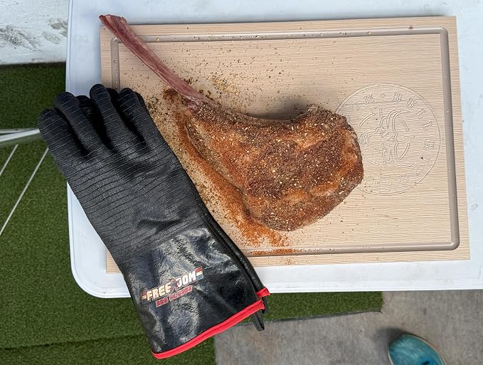 MagneCHEF Freedom BBQ Gloves 932°F Heat Rated Magnetic EZ On Off Safety Clips - Image 2