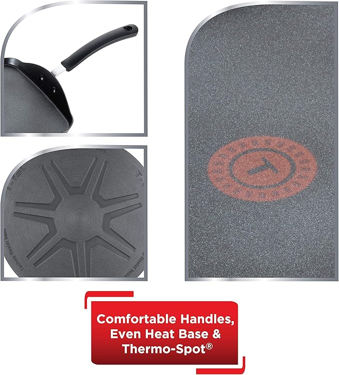 Griddle, 5.2 Liter Hard Anodized Aluminum Nonstick, Gray