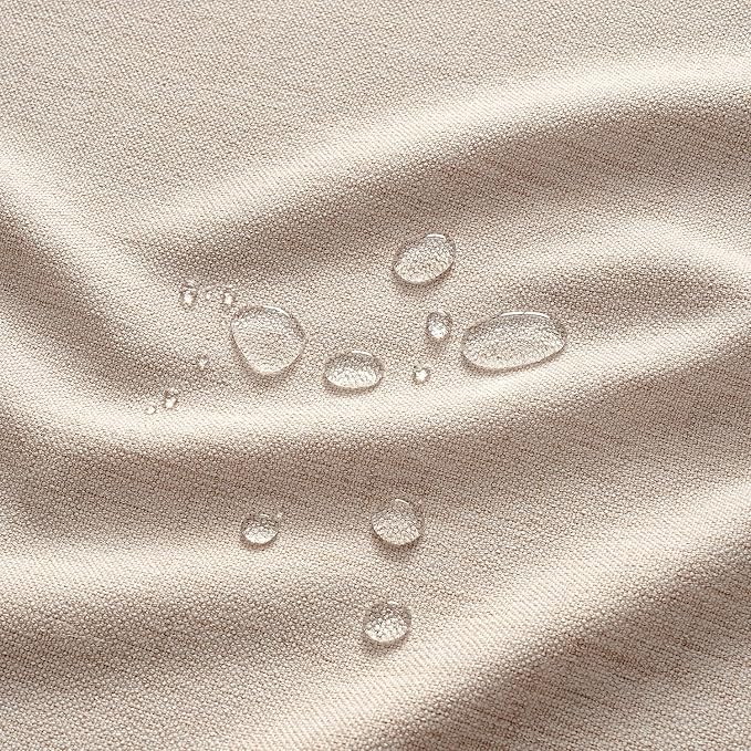 MIULEE Natural Linen Polyester Tablecloth 60x84 Inch Spring Rectangle Table - Image 2