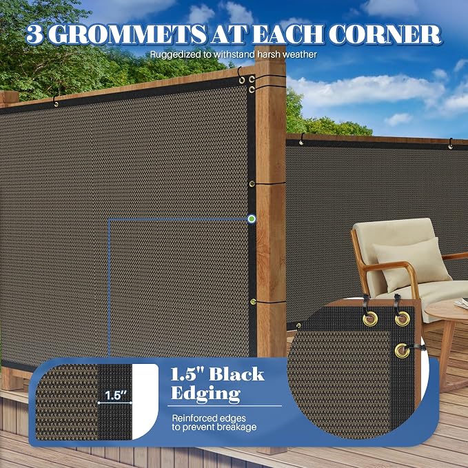 ECOOPTS 8'x253' Privacy Fence Screen Windscreen - Image 3