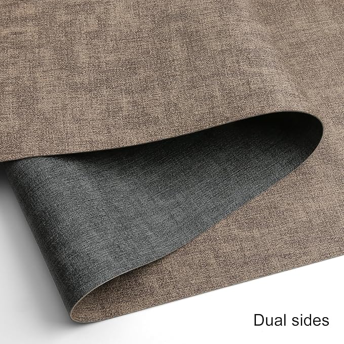 Table Runners 72 Inches Long, Dual-Sided Faux Leather Farmhouse Table Runner - Image 2
