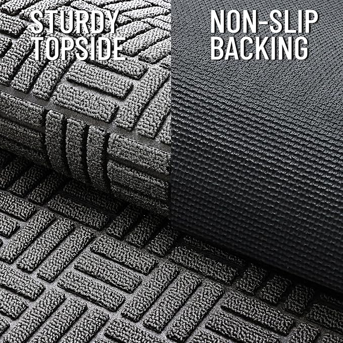 OLANLY Front Door Mat Outside Entrance 29.5x17, Heavy Duty Sturdy Natural - Image 5