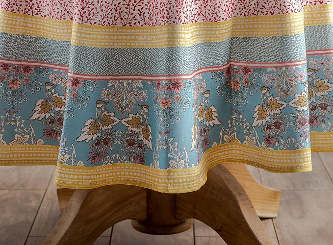 Maison d' Hermine Table Cloth Round Table 100% Cotton 69 Inches Tablecloth - Image 7