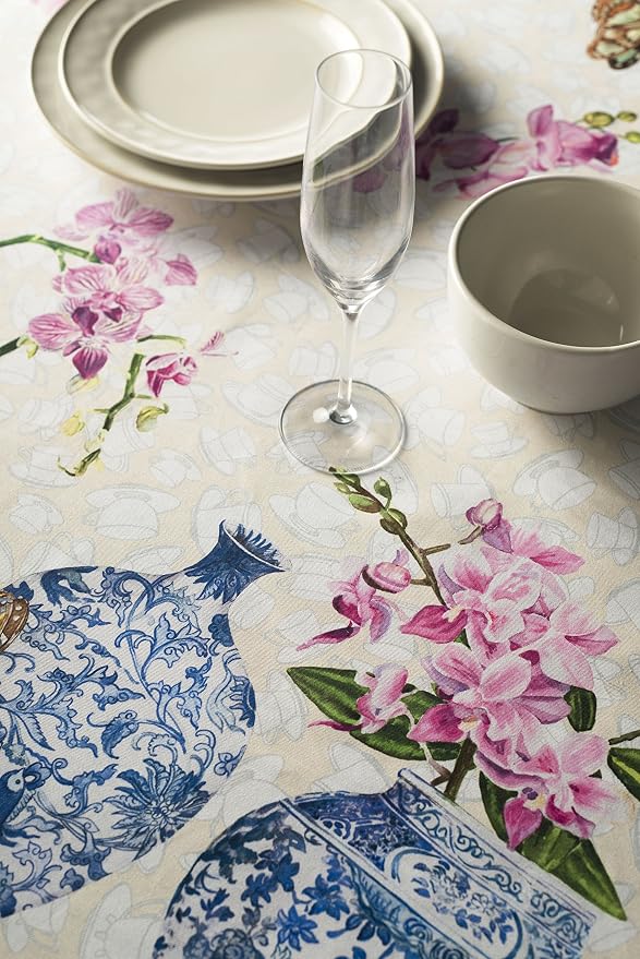 Maison d' Hermine Table Cloth Rectangle Table 100% Cotton 70 x 90 Inches - Image 9