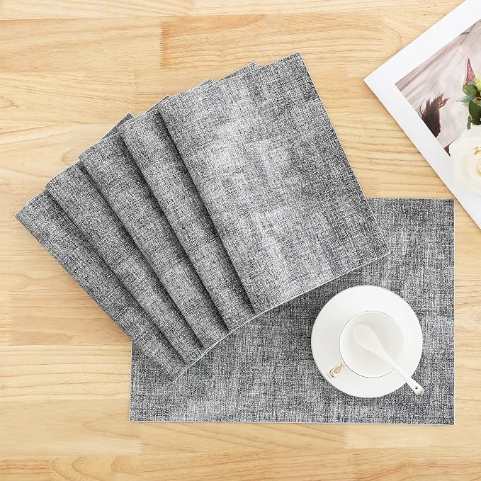 Homaxy Faux Leather Heat Resistant Placemats - Image 9
