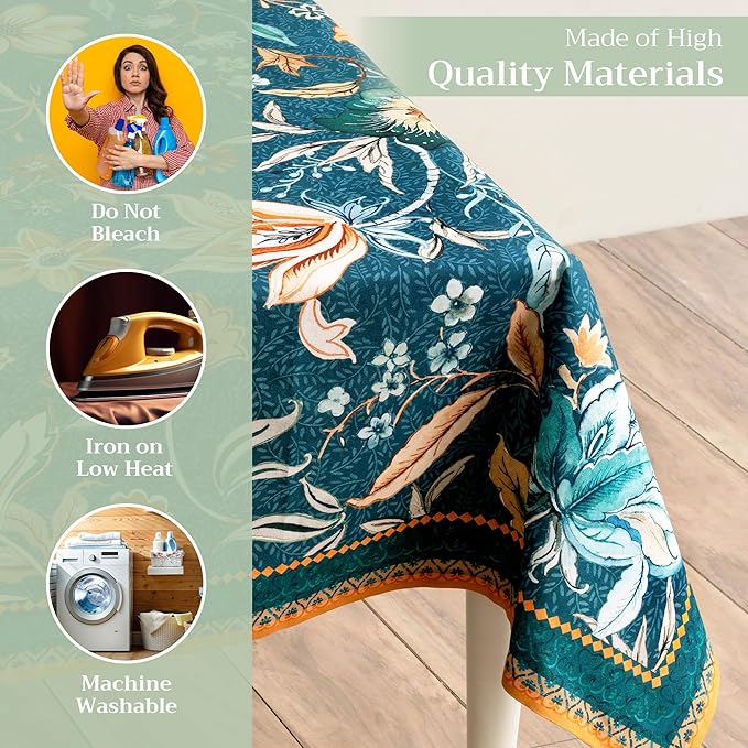 Maison d' Hermine Table Cloth Rectangle Table 100% Cotton 70 x 120 Inches Fall - Image 3