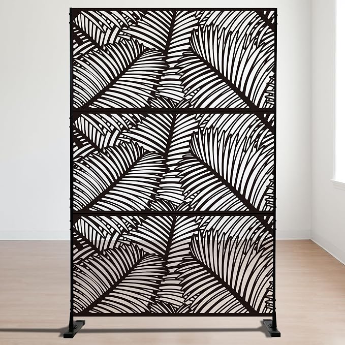 Kozyard Metal Privacy Screen 74" H x 47.2" W Decorative Outdoor Divider - Image 4