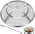Fire Pit Spark Screen, 27 Inch Fire Pit Screen Cover Stainless Steel Outdoor by Hydream