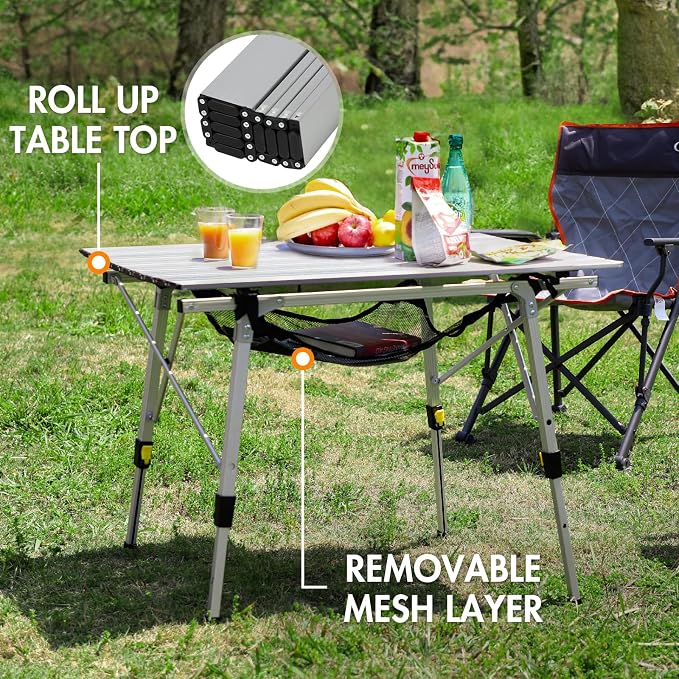 PORTAL Outdoor Folding Portable Picnic Camping Table - Image 7