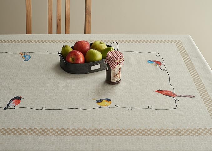 Maison d' Hermine Table Cloth Square Table 100% Cotton 54 x 54 Inches - Image 8