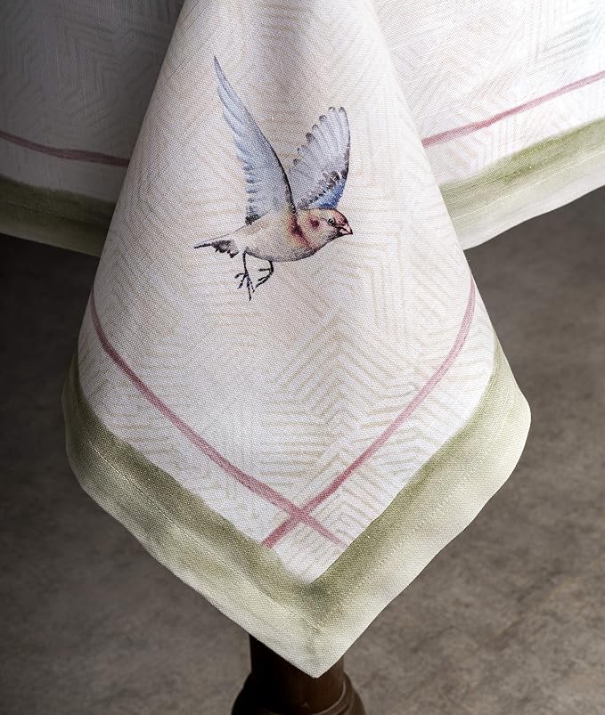 Maison d' Hermine Table Cloth Square Table 100% Cotton 60 x 60 Inches - Image 8