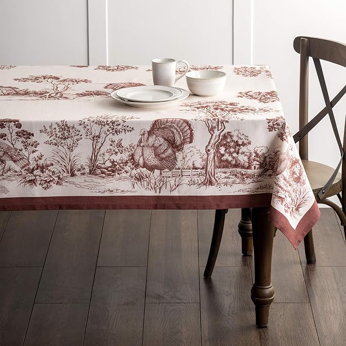 Maison d' Hermine Table Cloth Rectangle Table 100% Cotton 70 x 120 Inches Fall - Image 9
