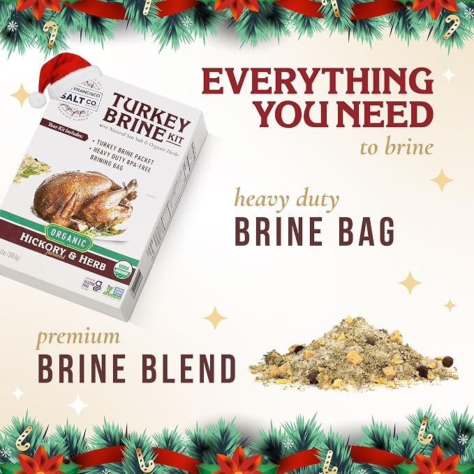 San Francisco Salt Company Organic Turkey Brine Kit – 13 oz Hickory & Herb Blend - Image 6