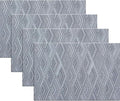 Elegant Placemats Set of 4, Plastic Heat-Resistant Non-Slip Vinyl Place Mats by PandaPalm