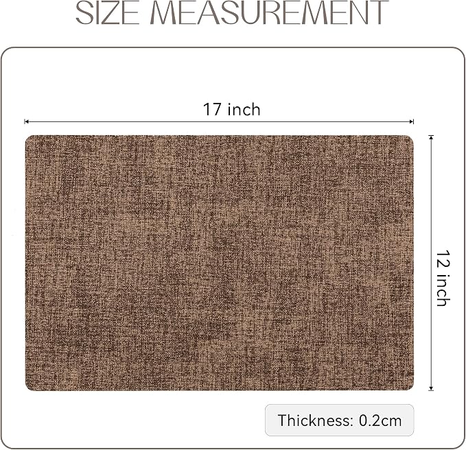 Romanstile Vinyl Placemats Set of 8-12 X 17 Inch - Image 6