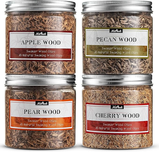 MITBAK Premium Wood Chips for Smoking Gun 4 OZ Each Extra Fine Wood Smoking by MITBAK