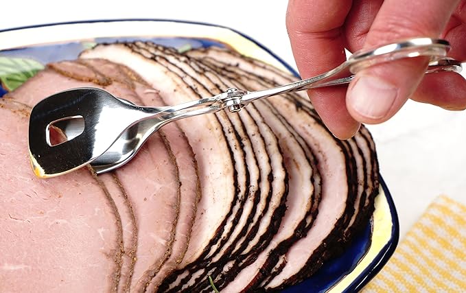 Serving Tongs in 18/8 Stainless Steel, 7-Inch, Dishwasher Safe