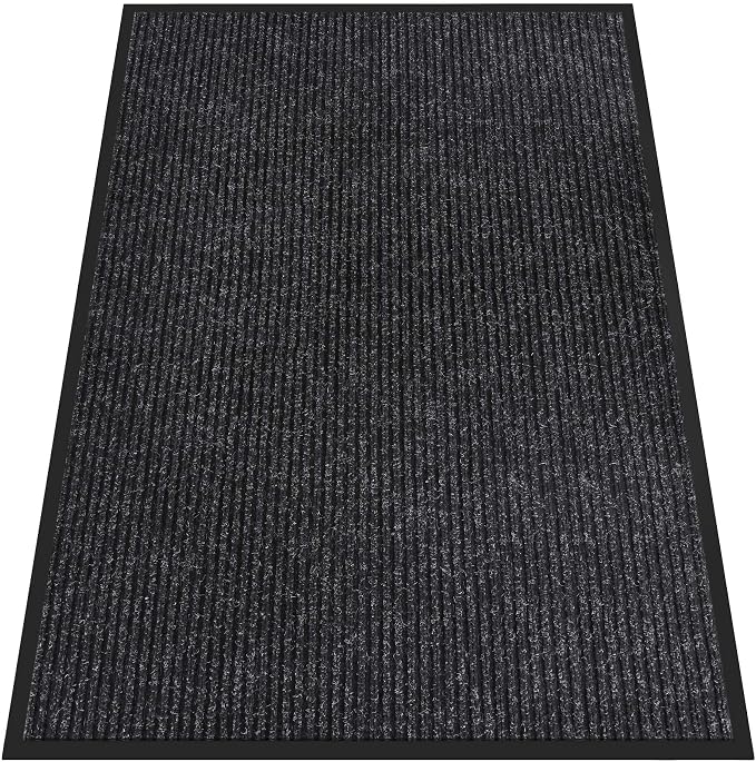 Indoor Outdoor Door Mat, 5’ x 4' Doormat by HOMEK