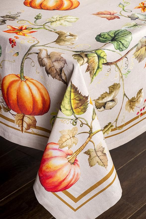 Maison d' Hermine Table Cloth Rectangle Table 100% Cotton 60 x 108 Inches Fall - Image 7