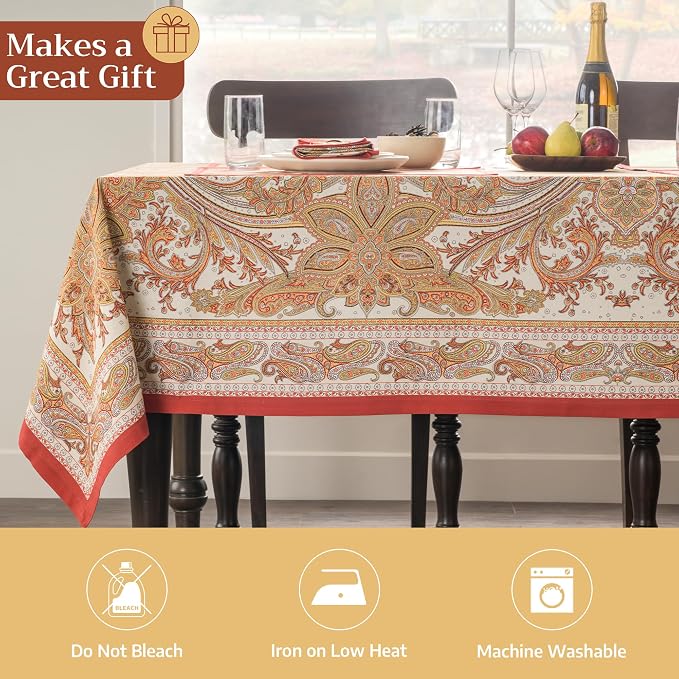 Maison d' Hermine Table Cloth Rectangle Table 100% Cotton 54 x 72 Inches - Image 5