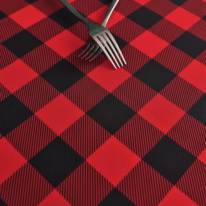 Classic Gingham Buffalo Tablecloth Fabric - Image 8