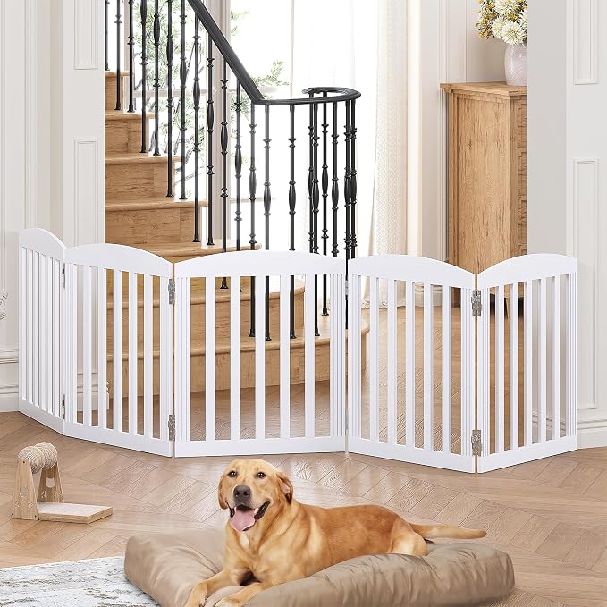 SPIRICH 120" Extra Wide 28" Tall Dog Gate Indoor, Dog Gates - Image 3
