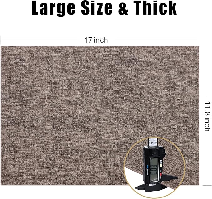 Homaxy Faux Leather Heat Resistant Placemats - Image 5