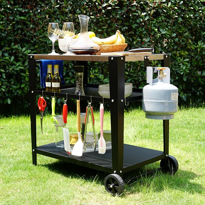 Stainless Steel Outdoor Grill Cart - Image 2