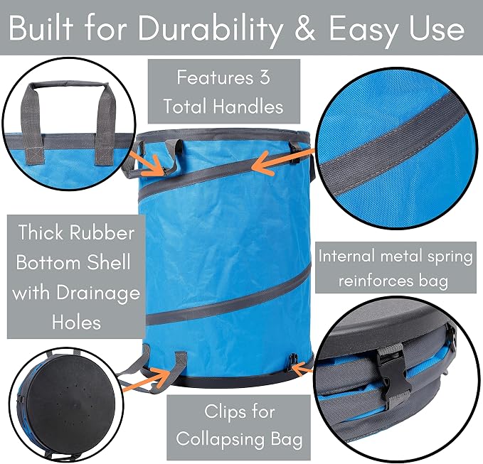 BIRDROCK HOME Collapsible Lawn and Leaf Waste Bag - Image 3