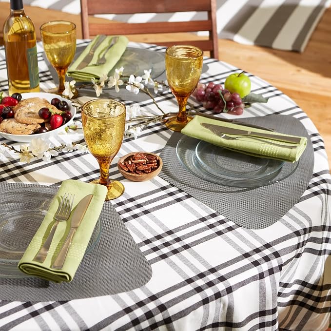DII PVC Tabletop Collection Woven Indoor/Outdoor, Wedge Placemat Set, 6 Piece - Image 4